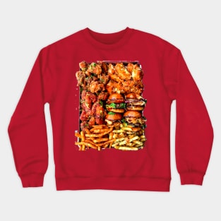 delicious food tray Crewneck Sweatshirt